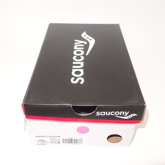 NEW Saucony Kinvara 12 Sneakers Lace Up Running Shoes Blue Pink Girl's 11.5 - Picture 11 of 12